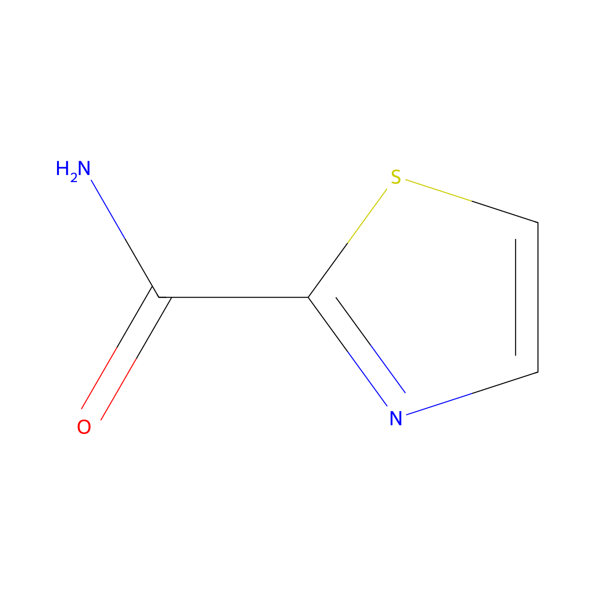 1,3-Thiazole-2-carboxamide molecular structure, CAS 16733-85-0
