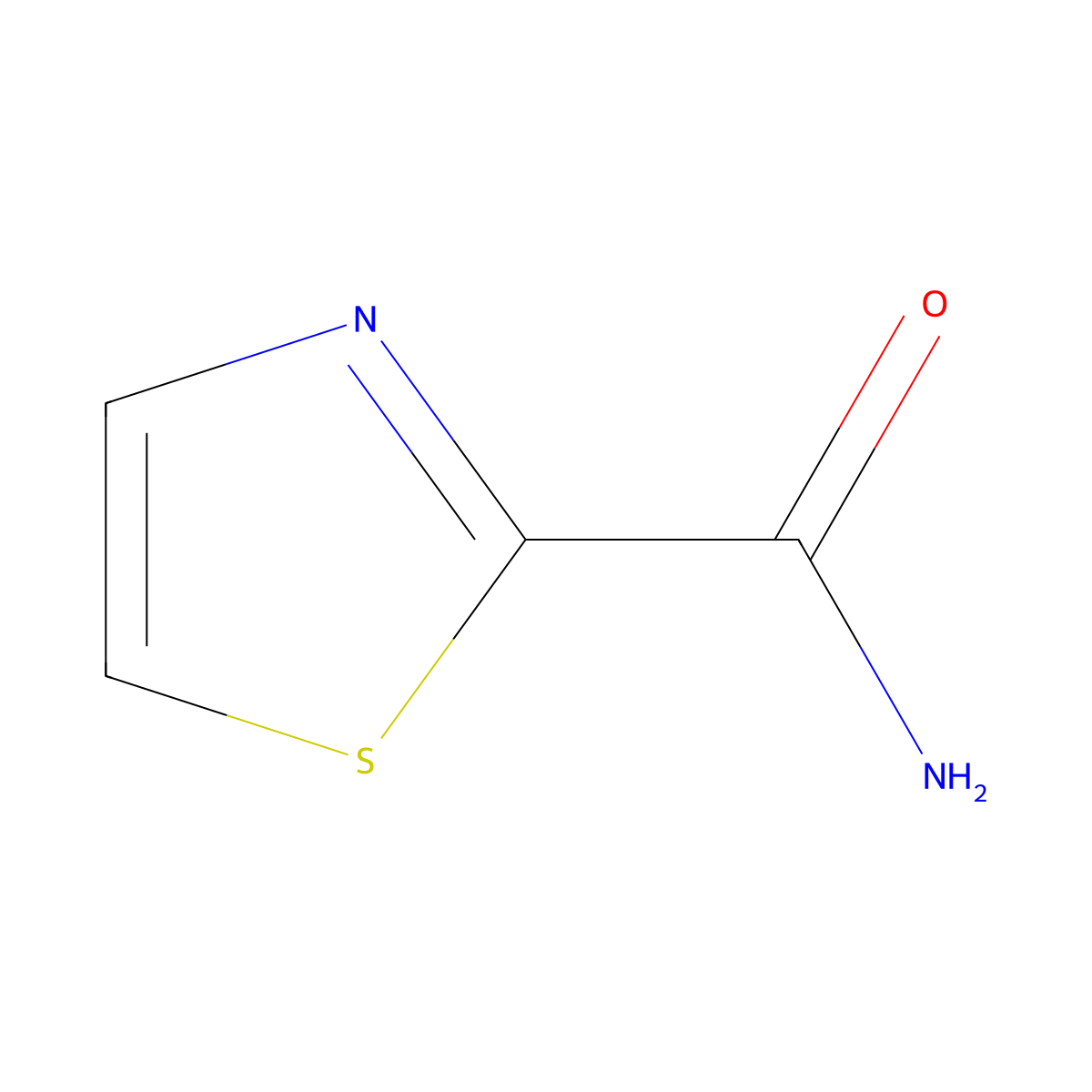 1,3-Thiazole-2-carboxamide molecular structure, CAS 16733-85-0