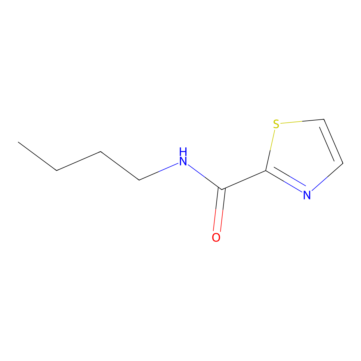 N-Butyl-2-thiazolecarboxamide molecular structure, CAS 16733-86-1