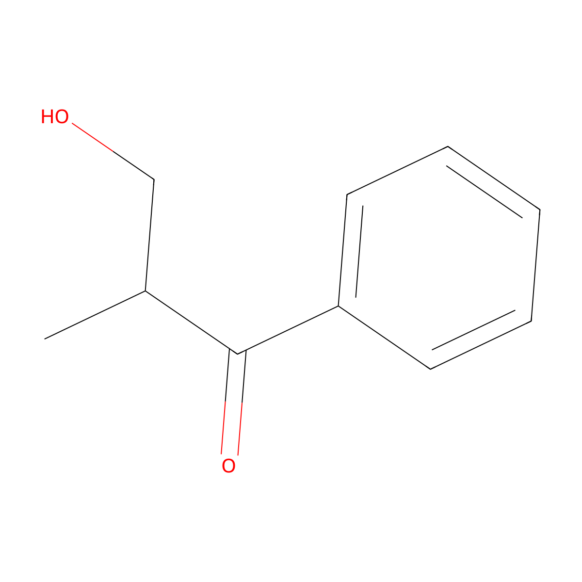 3-Hydroxy-2-methyl-1-phenylpropan-1-one molecular structure, CAS 16735-22-1