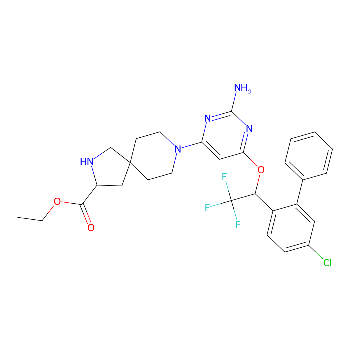 Rodatristat Ethyl molecular structure, CAS 1673571-51-1