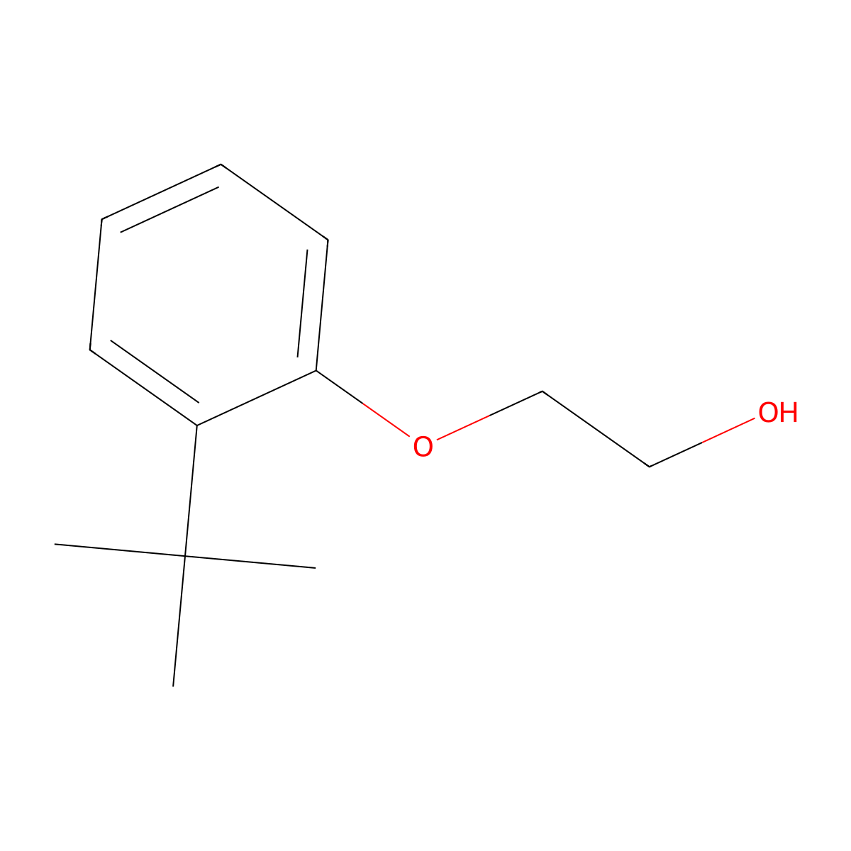 2-(2-tert-Butyl-phenoxy)-ethanol molecular structure, CAS 16737-73-8