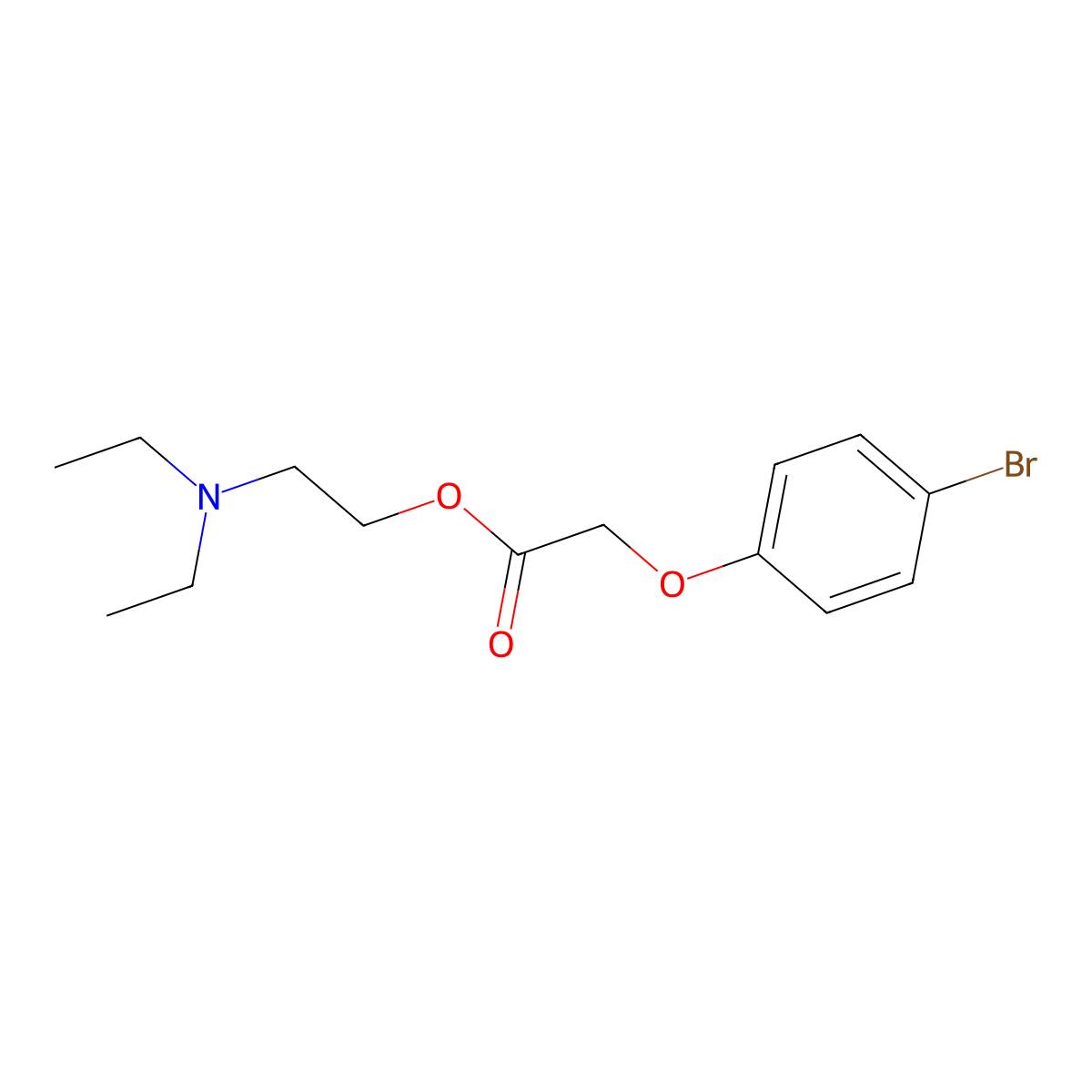 2-(Diethylamino)ethyl (4-bromophenoxy)acetate molecular structure, CAS 16737-87-4