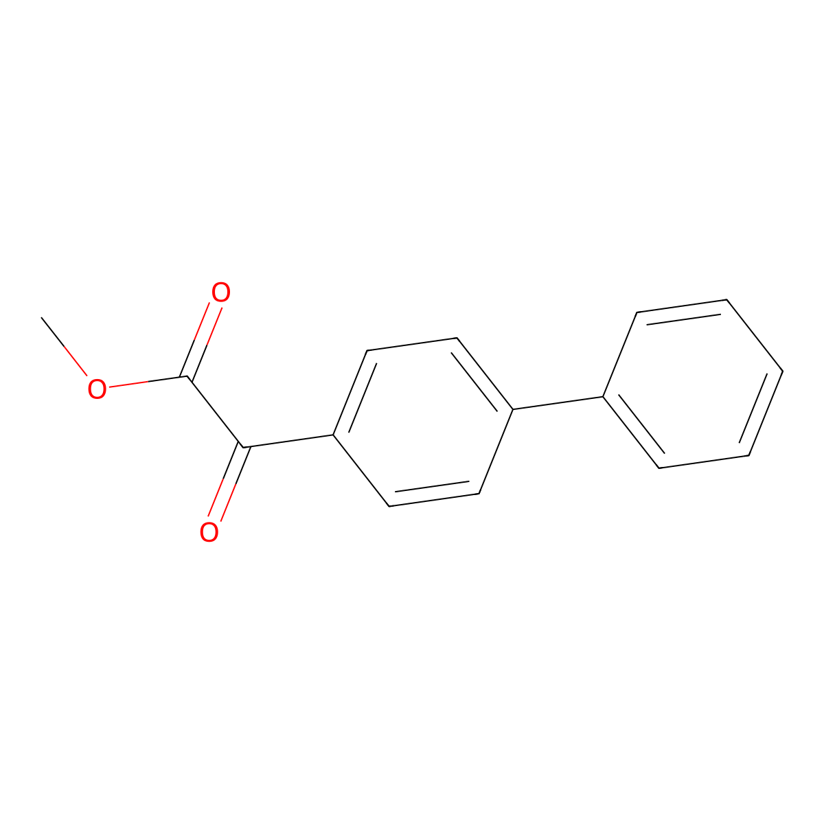 Methyl 4-phenylbenzoylformate molecular structure, CAS 16738-11-7