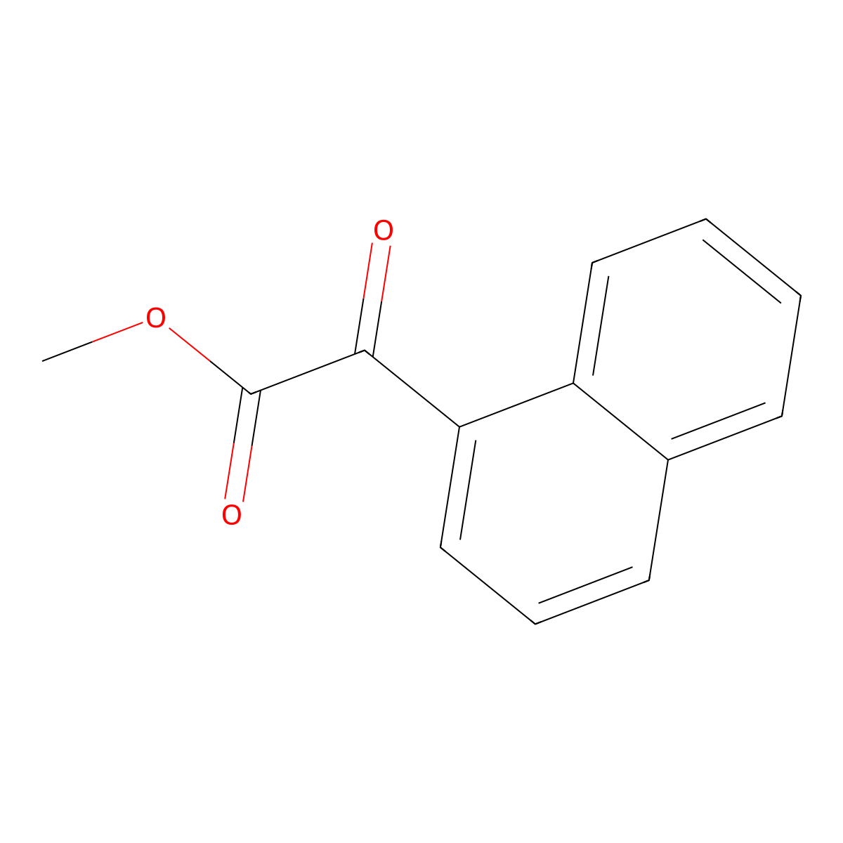 Methyl alpha-oxo-1-naphthaleneacetate molecular structure, CAS 16738-12-8