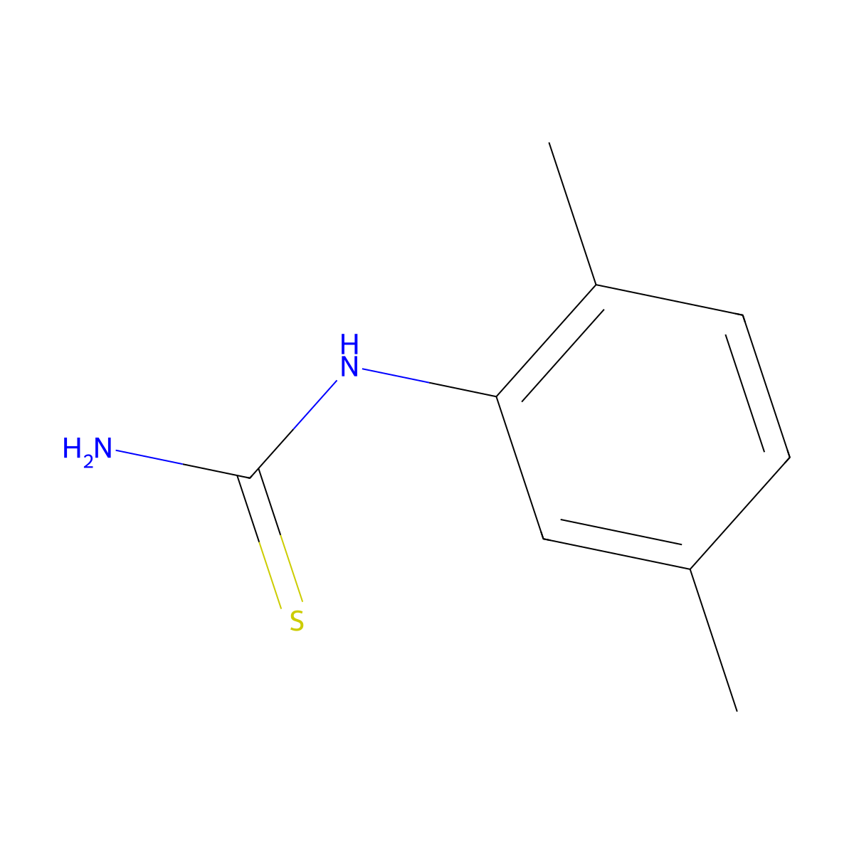 N-(2,5-Dimethylphenyl)thiourea molecular structure, CAS 16738-19-5