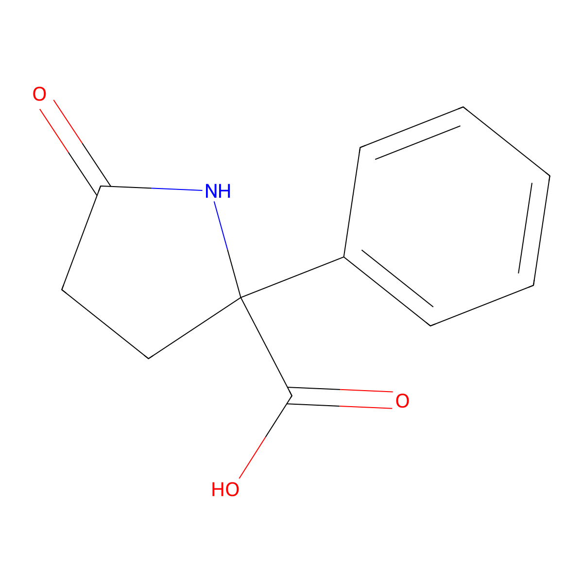 Proline, 5-oxo-2-phenyl- molecular structure, CAS 167398-78-9