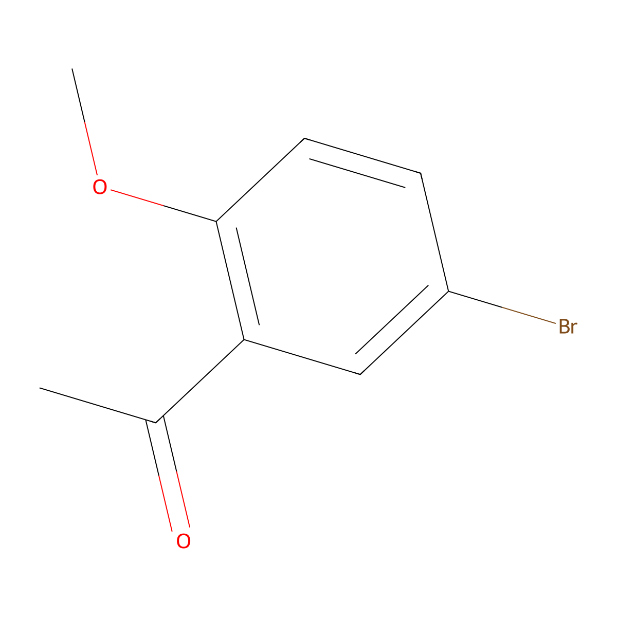 1-(5-Bromo-2-methoxyphenyl)ethanone molecular structure, CAS 16740-73-1