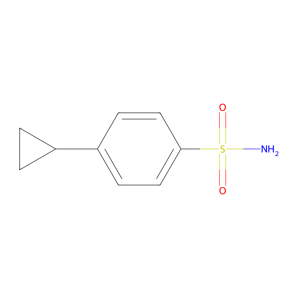 4-Cyclopropylbenzenesulfonamide molecular structure, CAS 167403-81-8