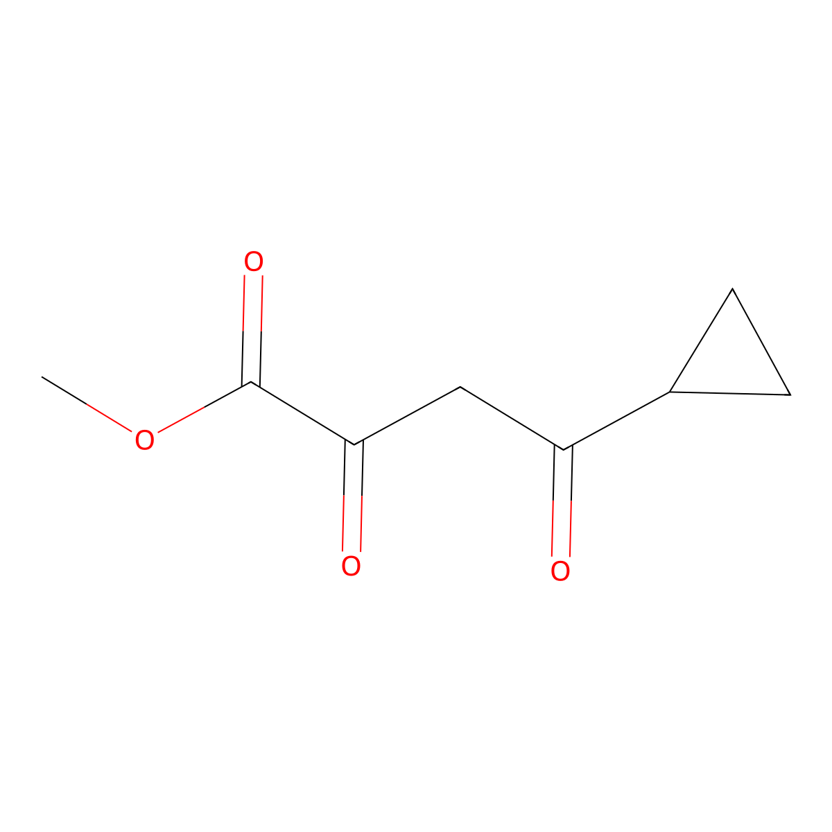 Methyl 4-cyclopropyl-2,4-dioxobutanoate molecular structure, CAS 167408-67-5