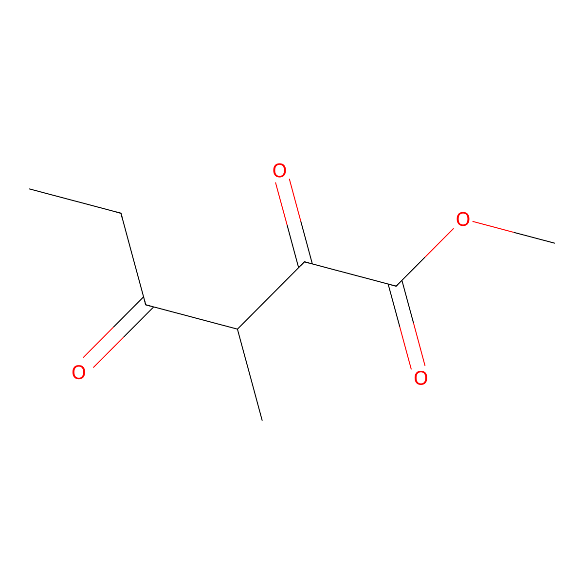 Methyl 3-methyl-2,4-dioxohexanoate molecular structure, CAS 167408-68-6