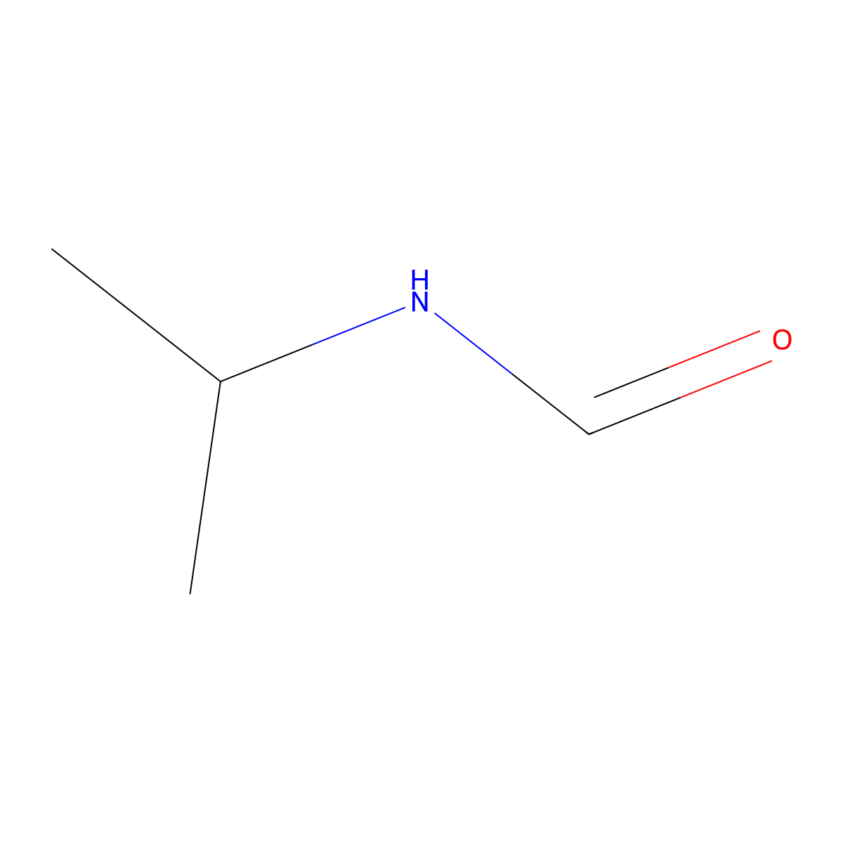 N-(propan-2-yl)formamide molecular structure, CAS 16741-46-1