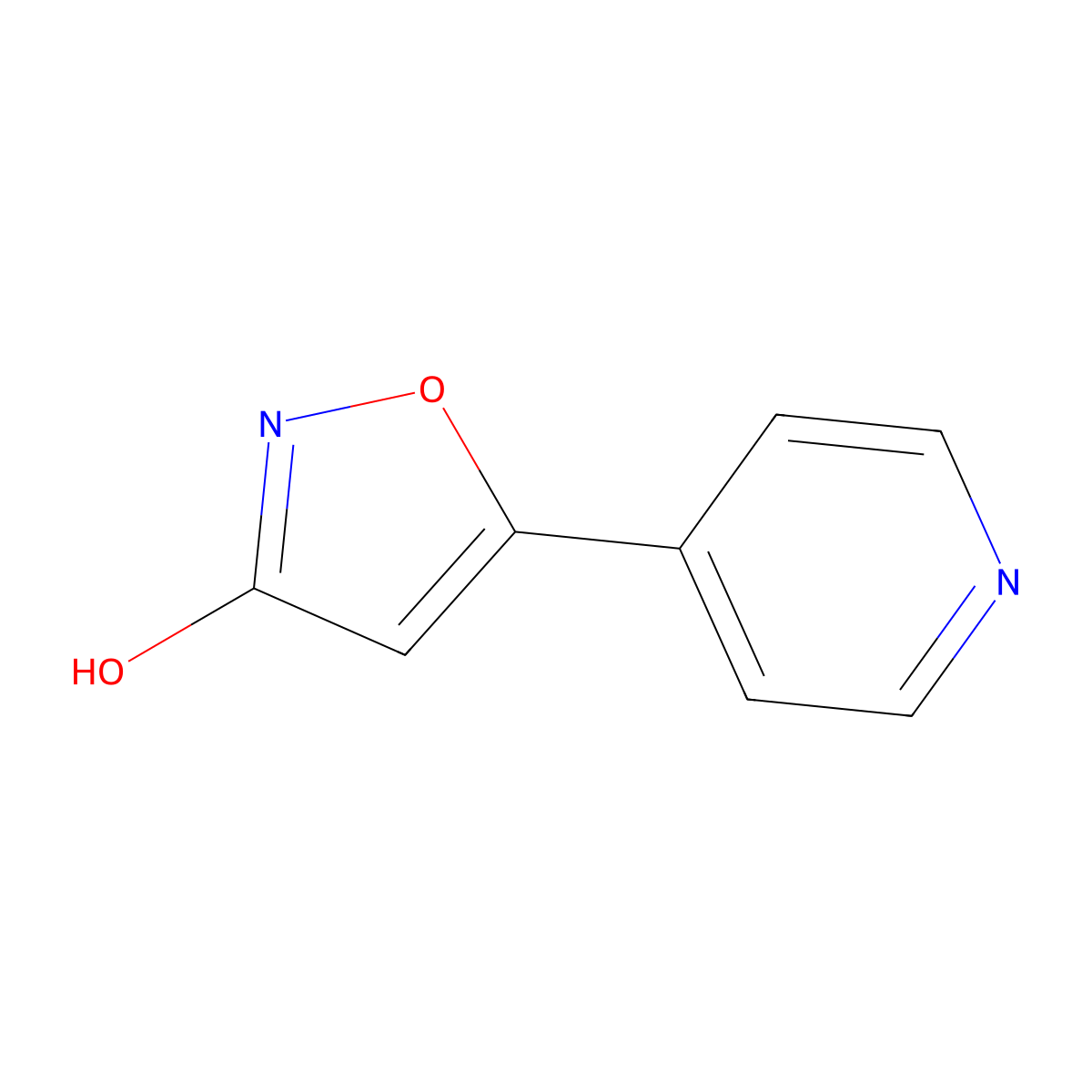5-(Pyridin-4-yl)isoxazol-3-ol molecular structure, CAS 167414-97-3