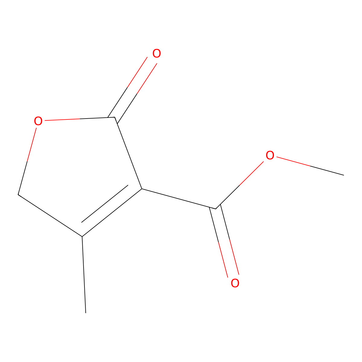 Methyl 4-methyl-2-oxo-2,5-dihydrofuran-3-carboxylate molecular structure, CAS 167421-51-4