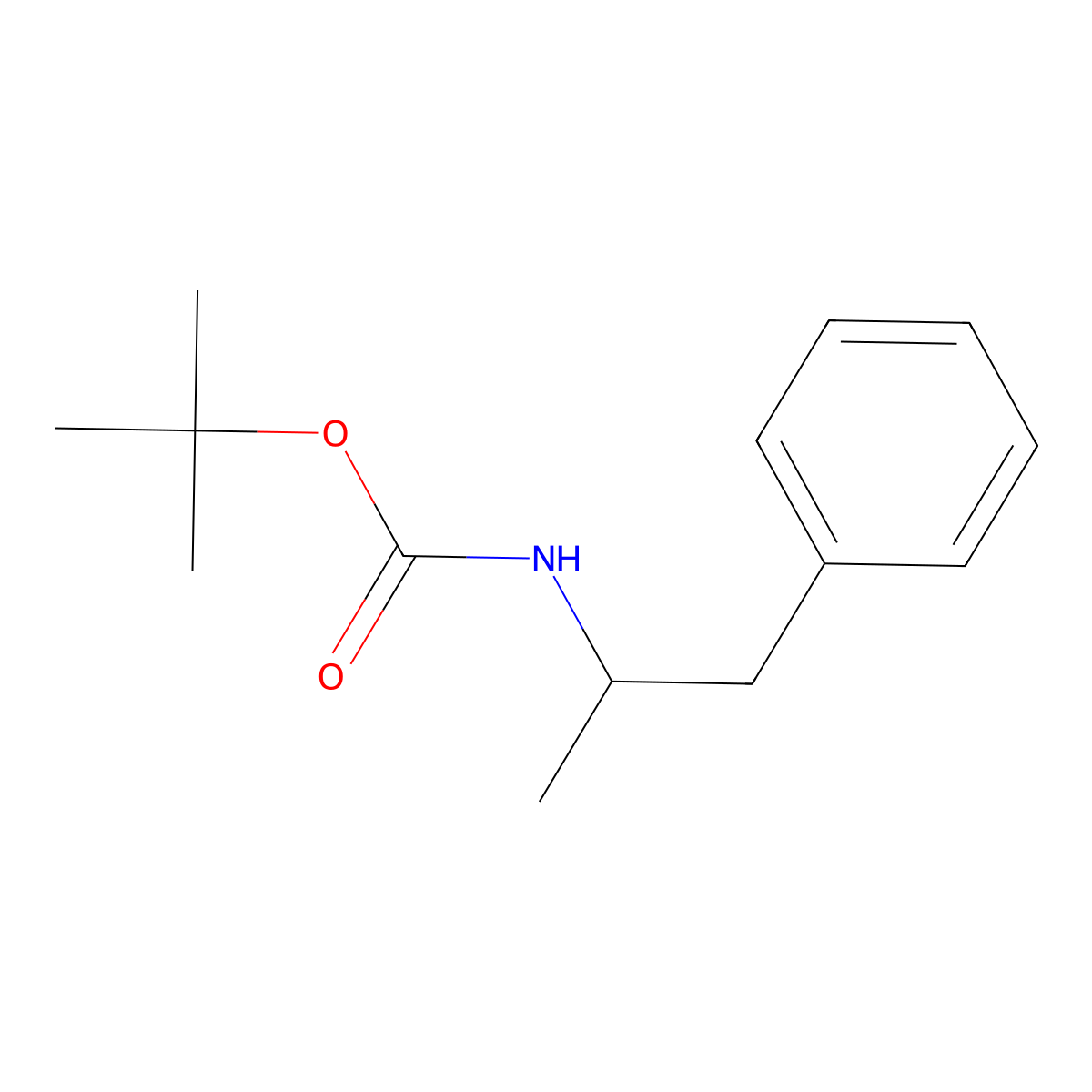 tert-Butyl [(2R)-1-phenylpropan-2-yl]carbamate molecular structure, CAS 167421-83-2