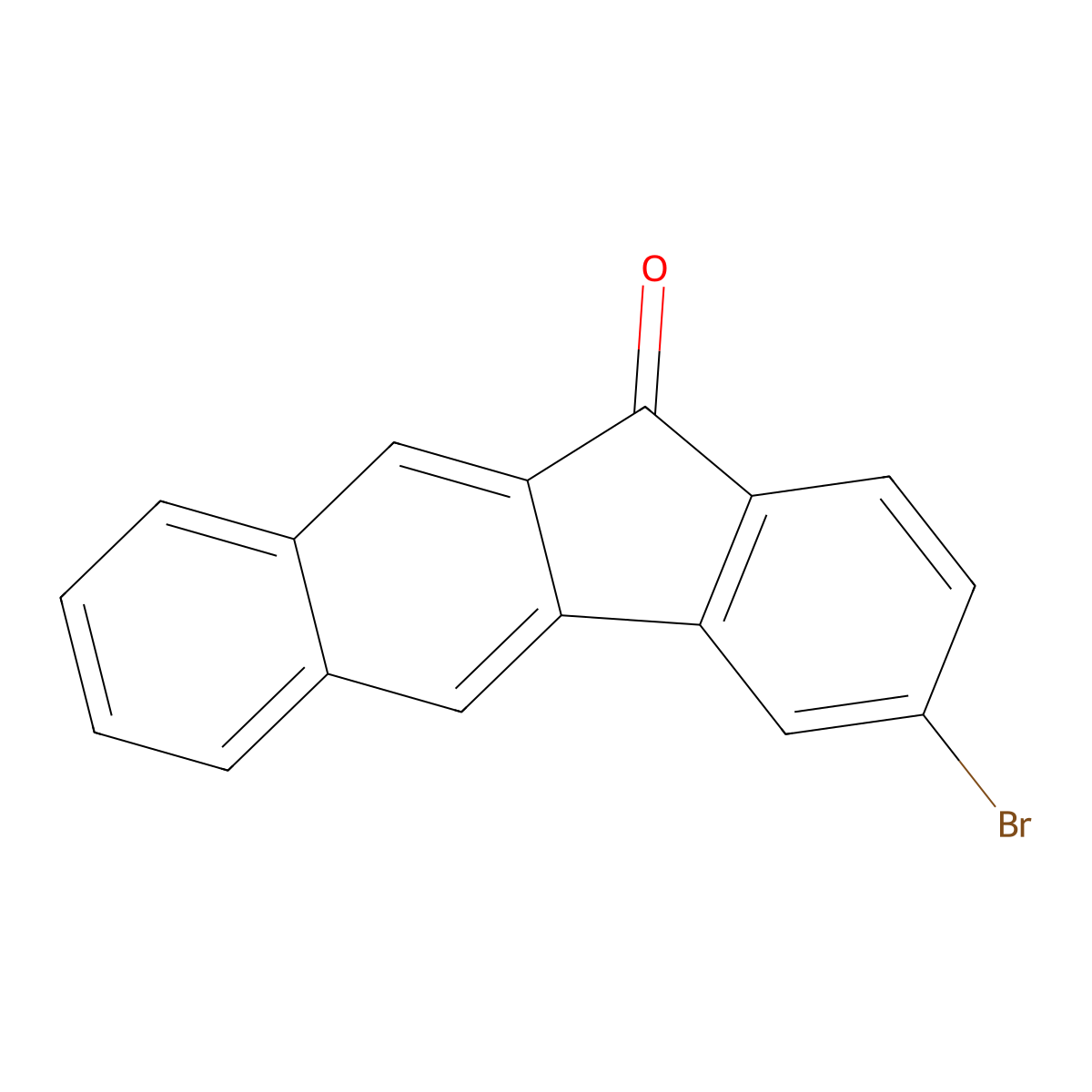 3-bromo-11H-benzo[b]fluoren-11-one molecular structure, CAS 1674334-51-0