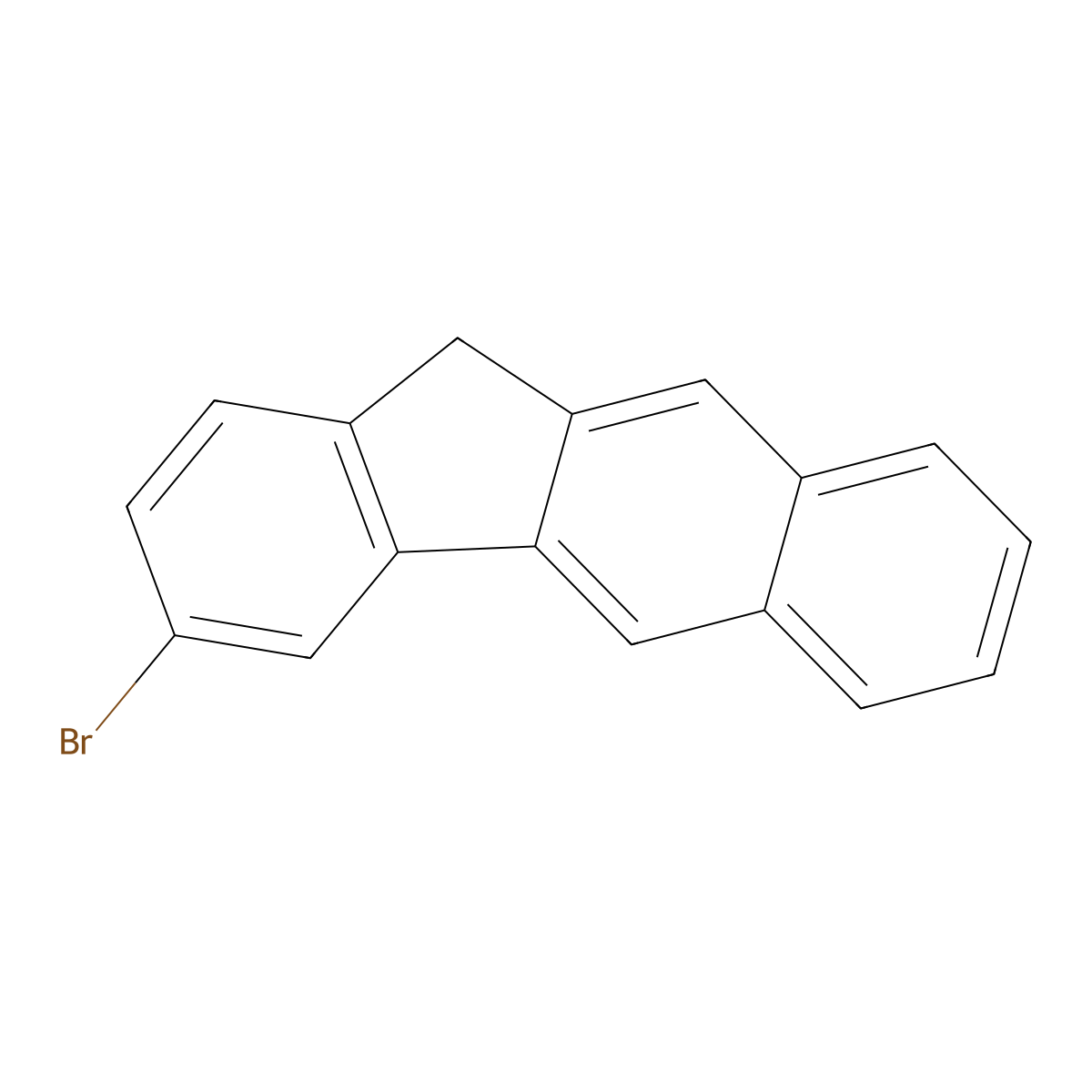 3-bromo-11H-benzo[b]fluorene molecular structure, CAS 1674334-55-4