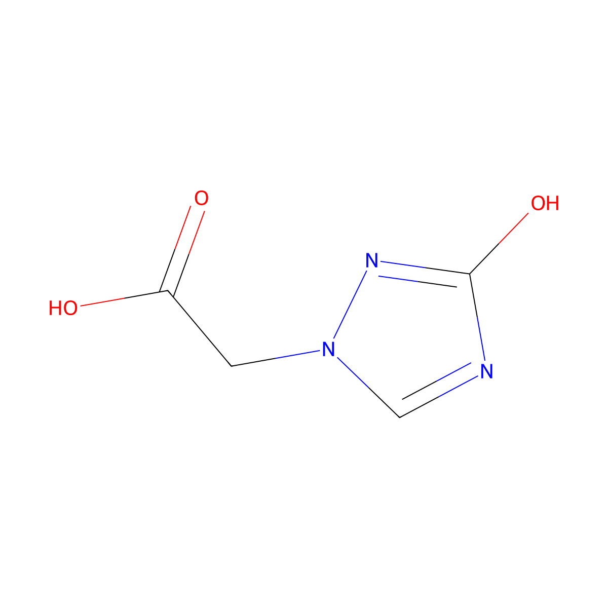 2-(3-hydroxy-1H-1,2,4-triazol-1-yl)acetic acid molecular structure, CAS 1674389-78-6