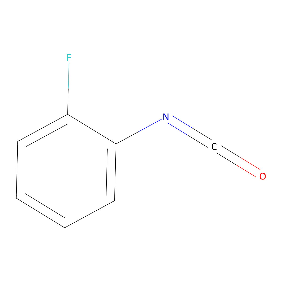 2-Fluorophenyl isocyanate molecular structure, CAS 16744-98-2