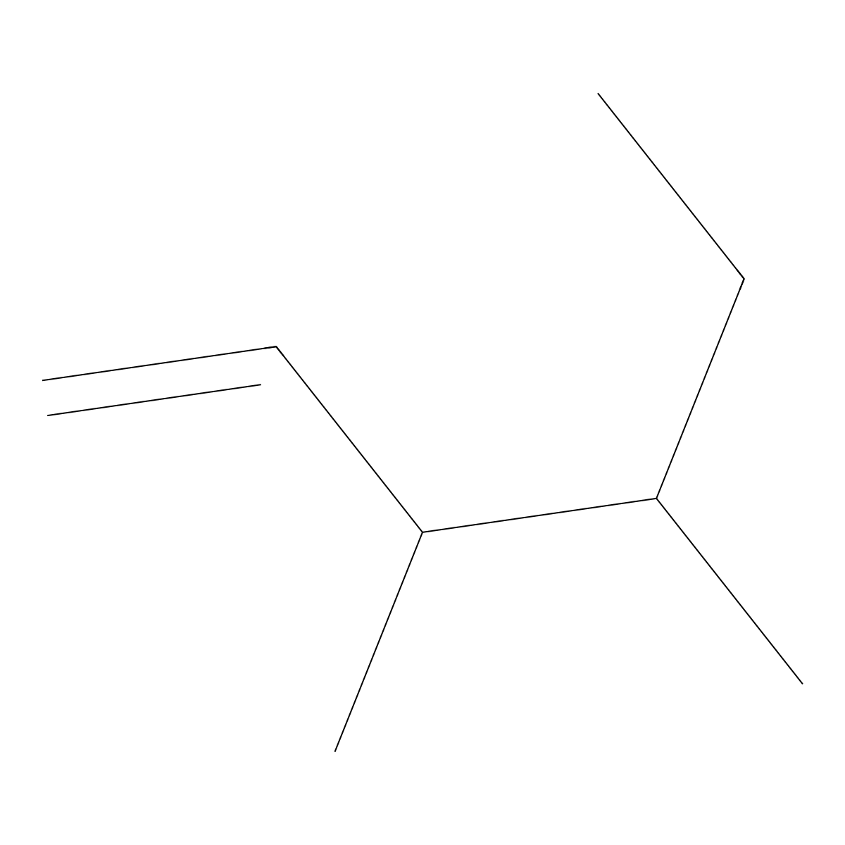3,4-Dimethyl-1-hexene molecular structure, CAS 16745-94-1