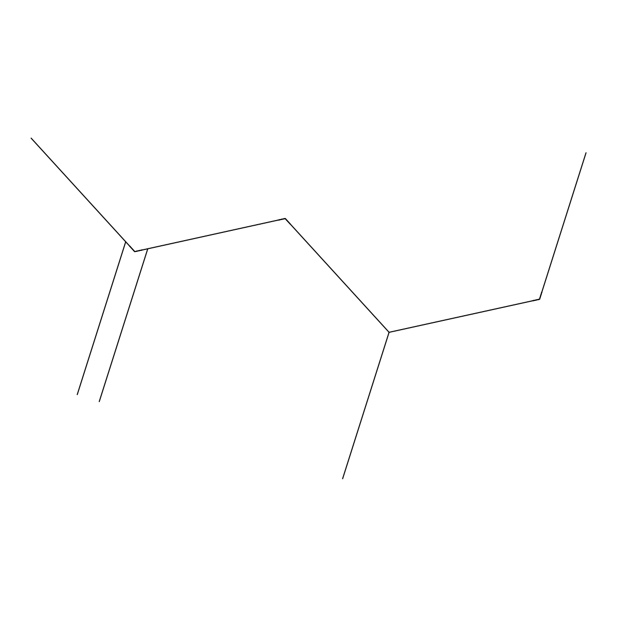 2,4-Dimethyl-1-hexene molecular structure, CAS 16746-87-5