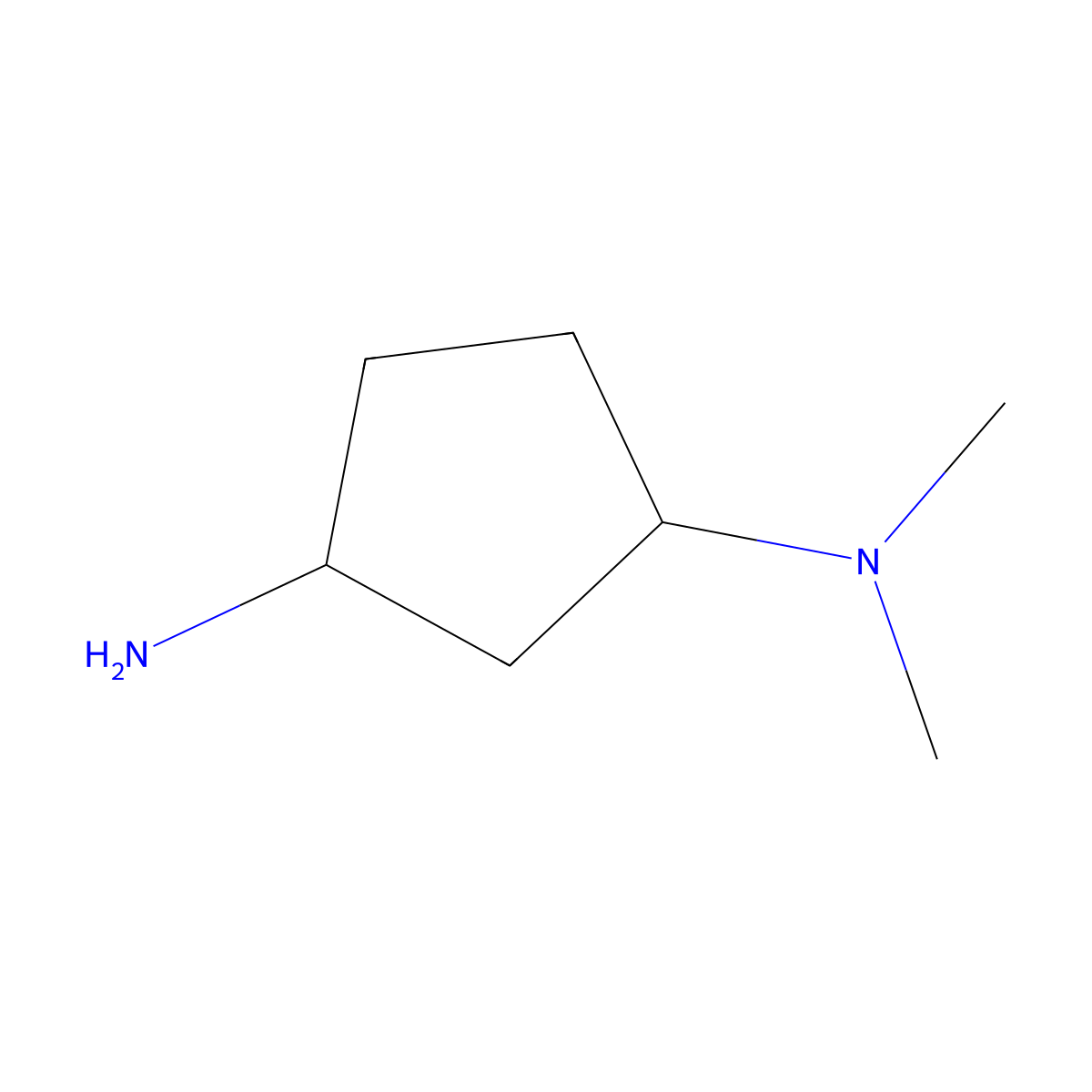 (1S,3S)-N1,N1-Dimethylcyclopentane-1,3-diamine molecular structure, CAS 167466-02-6
