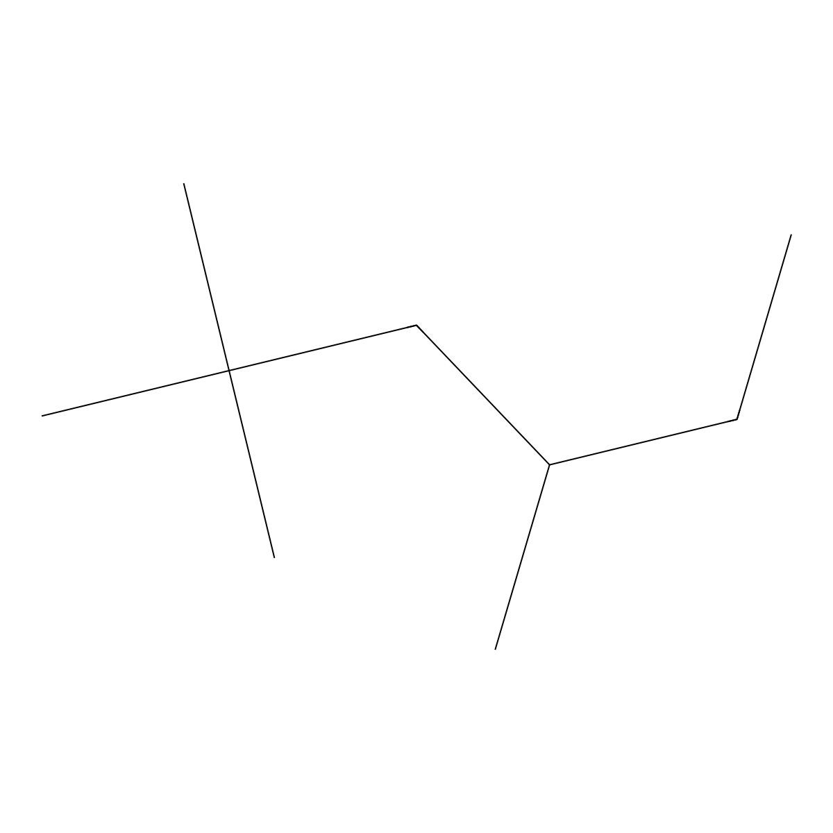 2,2,4-Trimethylhexane molecular structure, CAS 16747-26-5