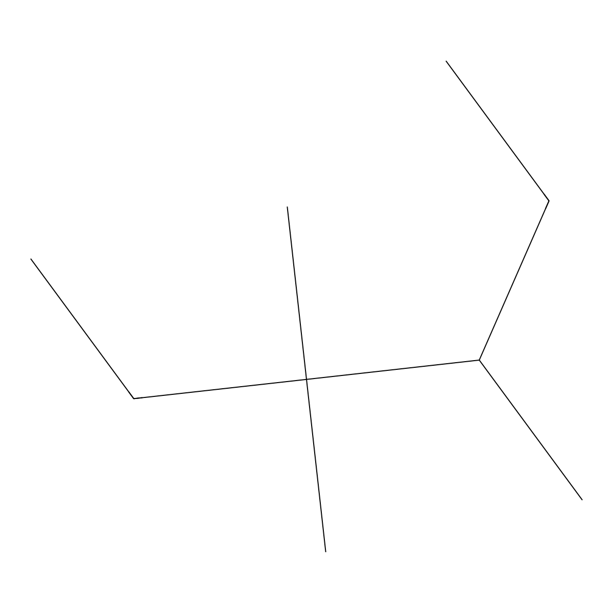 3,3,4-Trimethylhexane molecular structure, CAS 16747-31-2