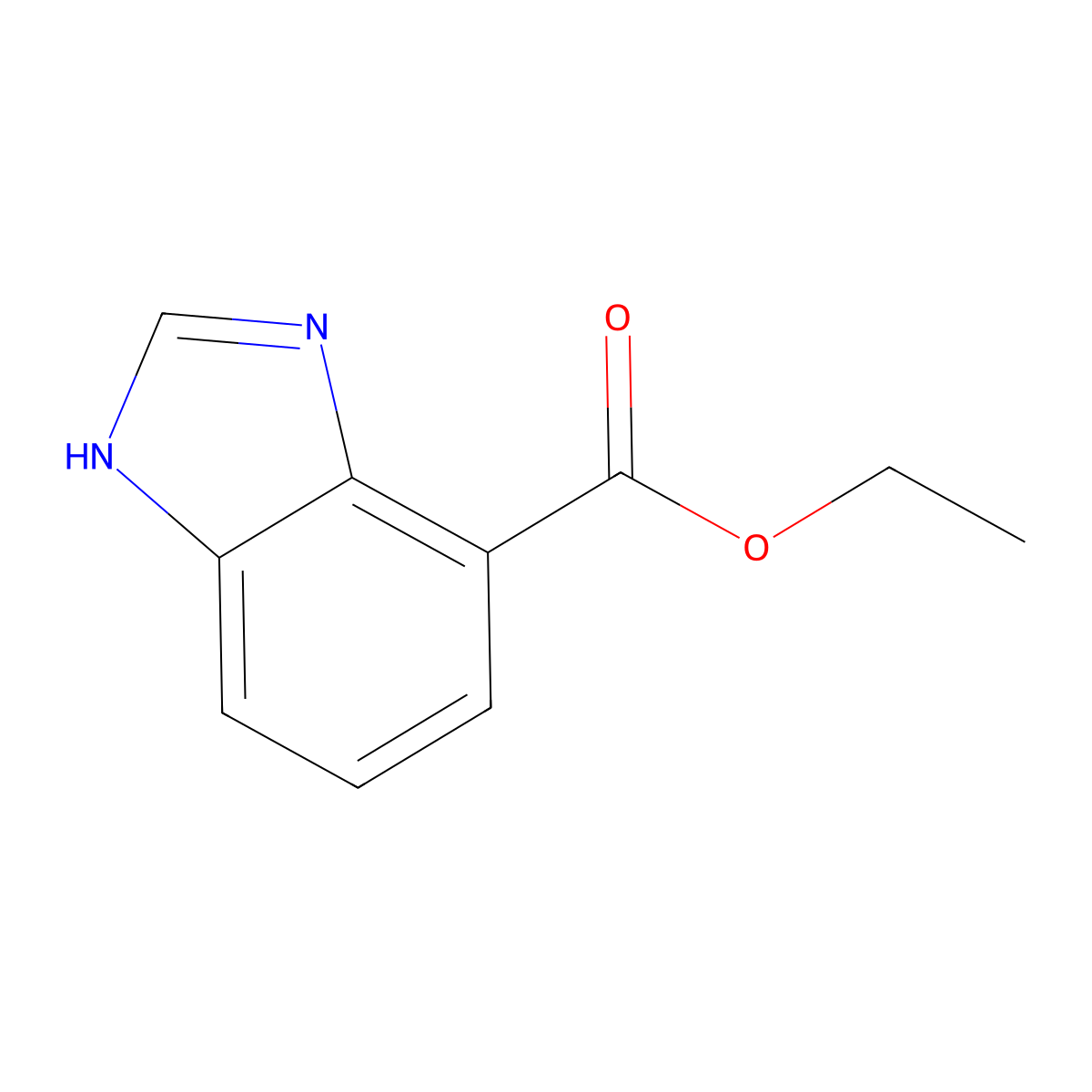 Ethyl 1H-benzo[d]imidazole-7-carboxylate molecular structure, CAS 167487-83-4