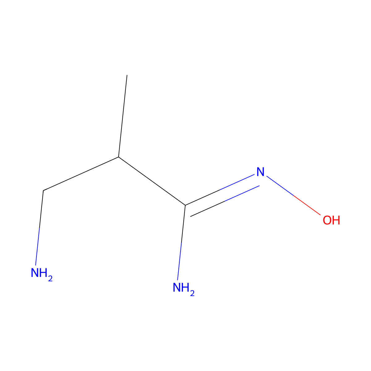 3-amino-N'-hydroxy-2-methylpropanimidamide molecular structure, CAS 16750-44-0