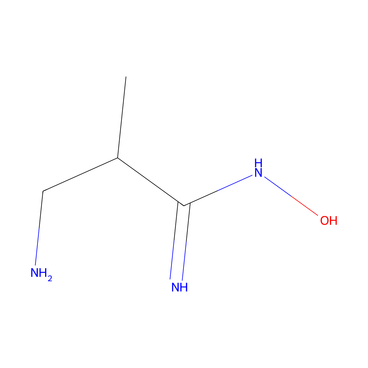 3-amino-N'-hydroxy-2-methylpropanimidamide molecular structure, CAS 16750-44-0