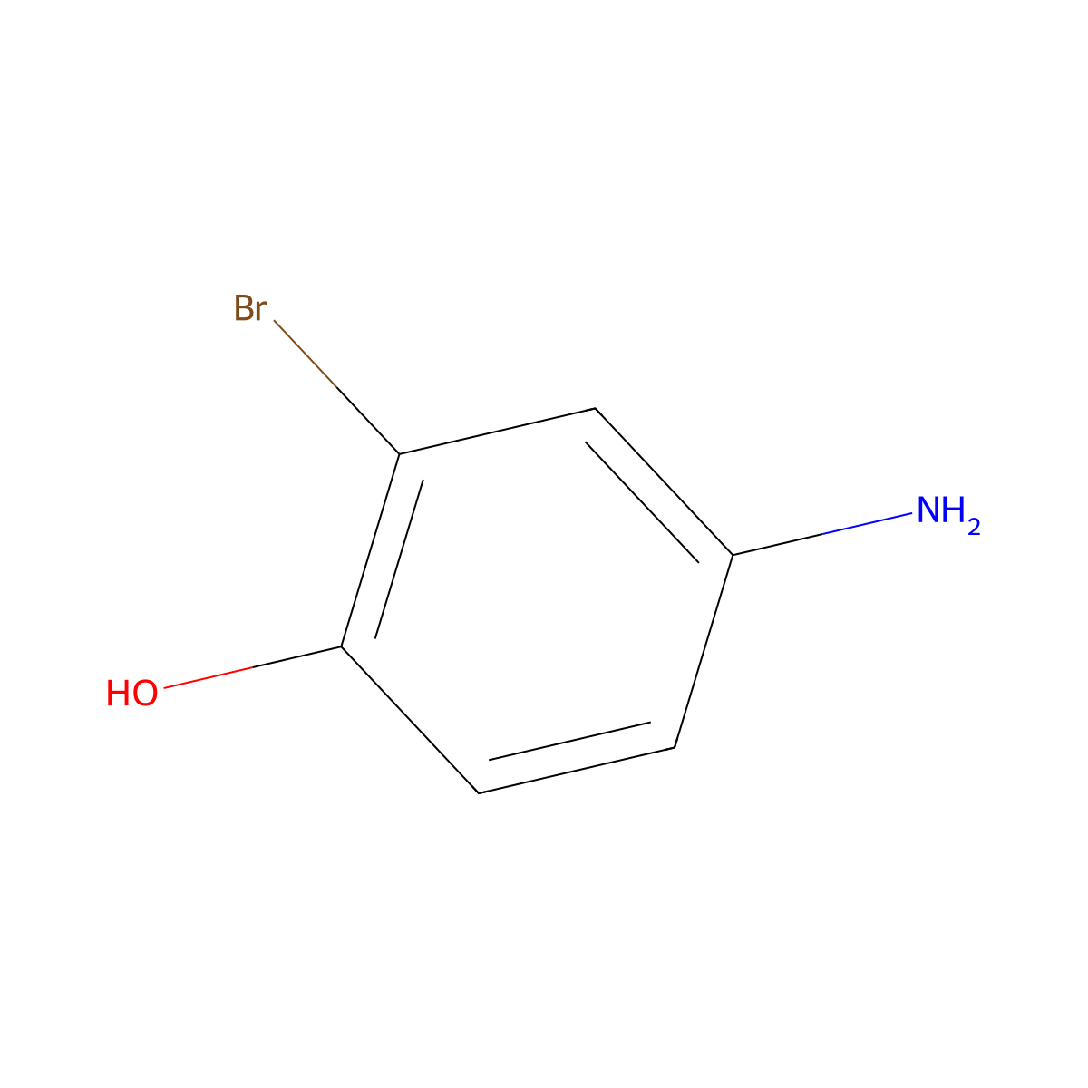 4-Amino-2-bromophenol molecular structure, CAS 16750-67-7