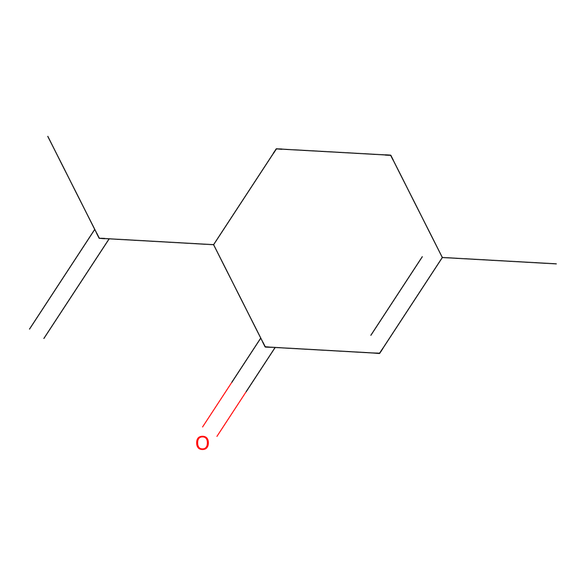 (+)-Isopiperitenone molecular structure, CAS 16750-82-6
