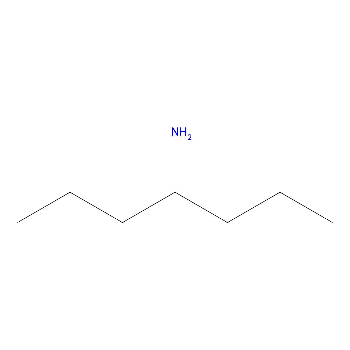 4-Heptanamine molecular structure, CAS 16751-59-0