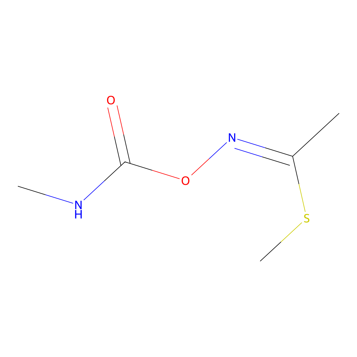 (E)-Methomyl molecular structure, CAS 16752-77-5
