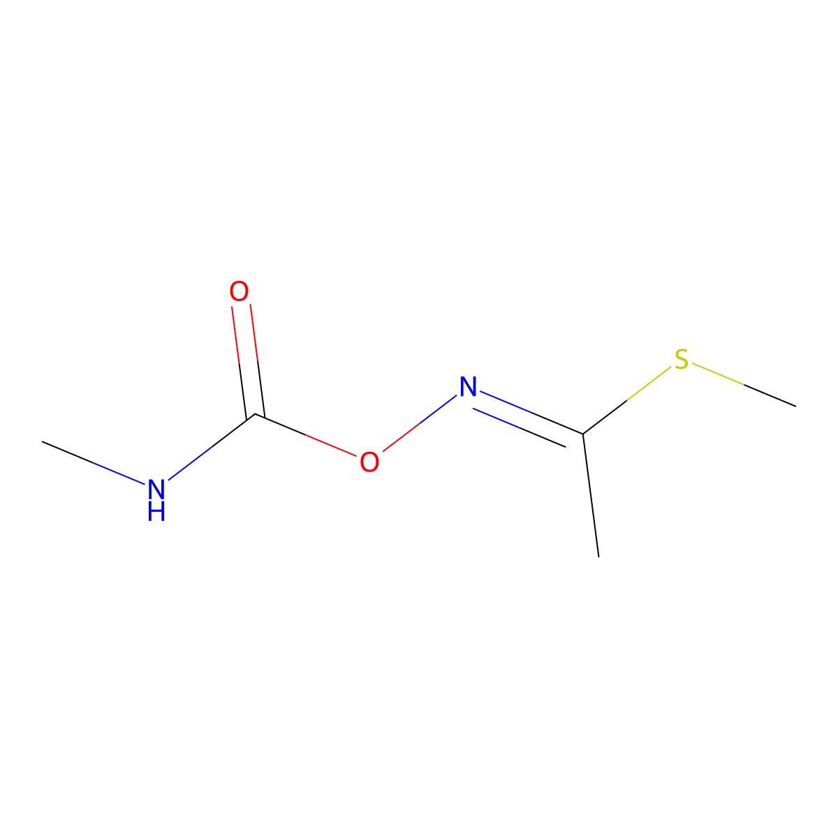 (E)-Methomyl molecular structure, CAS 16752-77-5