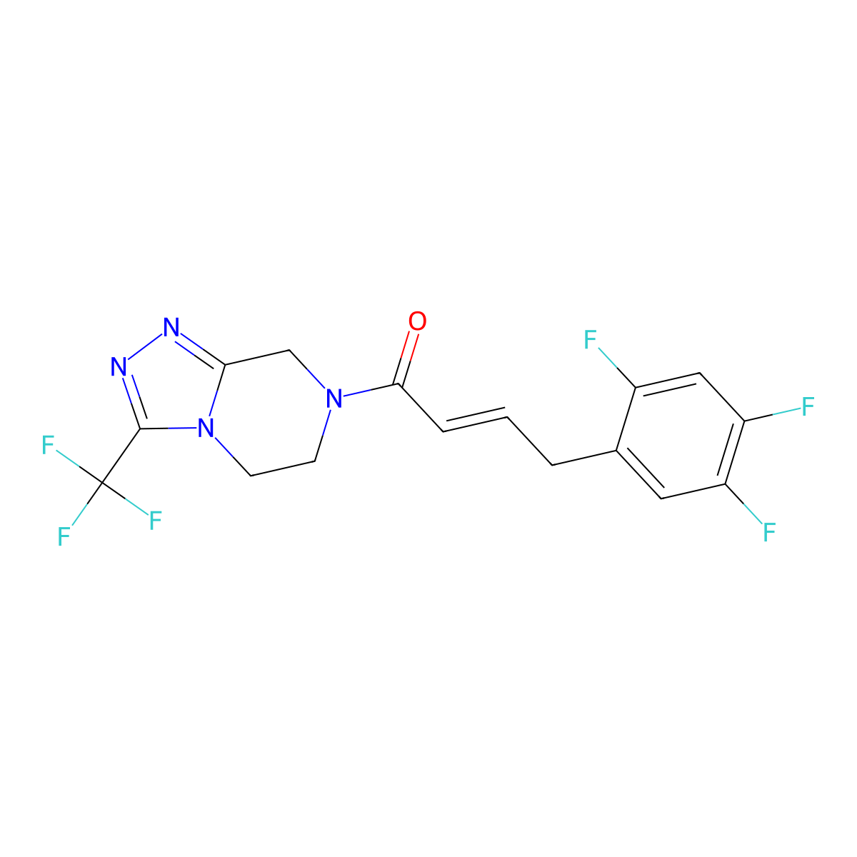 Sitagliptin FP Impurity D molecular structure, CAS 1675201-13-4