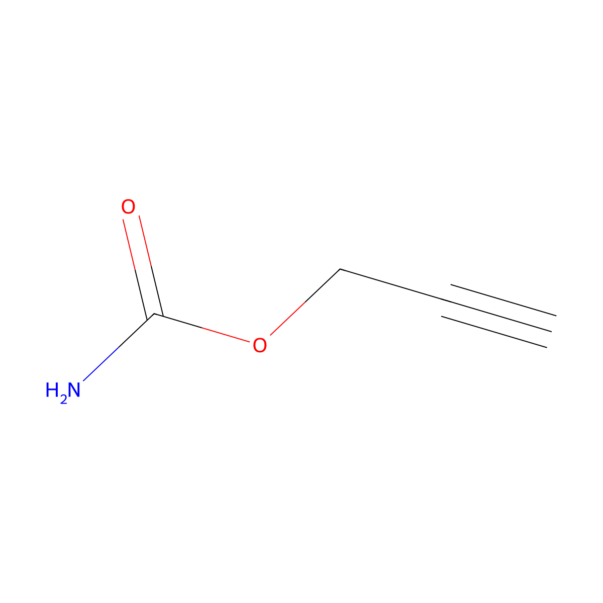 2-Propynyl carbamate molecular structure, CAS 16754-39-5