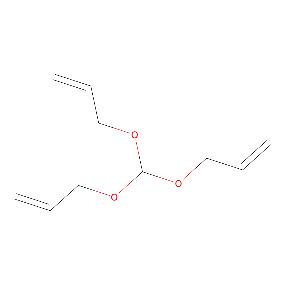 Tris(allyloxy)methane molecular structure, CAS 16754-50-0