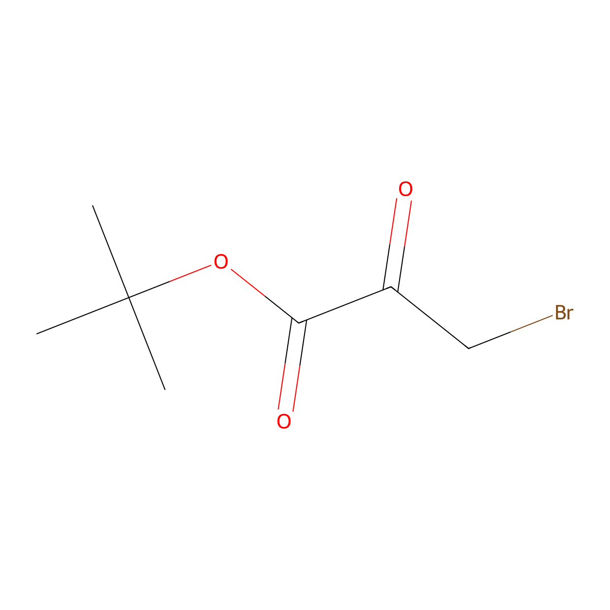 tert-Butyl 3-bromo-2-oxopropanoate molecular structure, CAS 16754-73-7