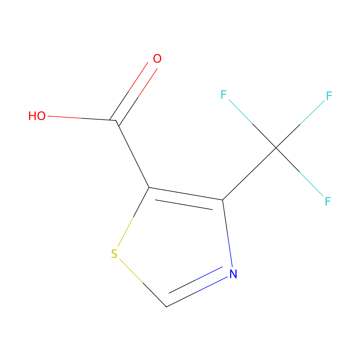 4-(Trifluoromethyl)-1,3-thiazole-5-carboxylic acid molecular structure, CAS 167548-89-2