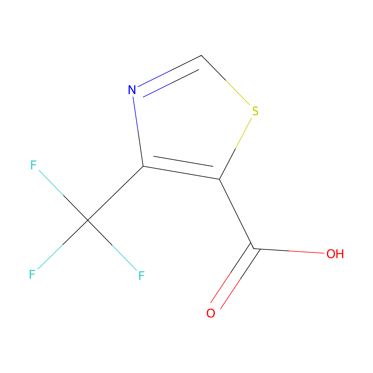 4-(Trifluoromethyl)-1,3-thiazole-5-carboxylic acid molecular structure, CAS 167548-89-2