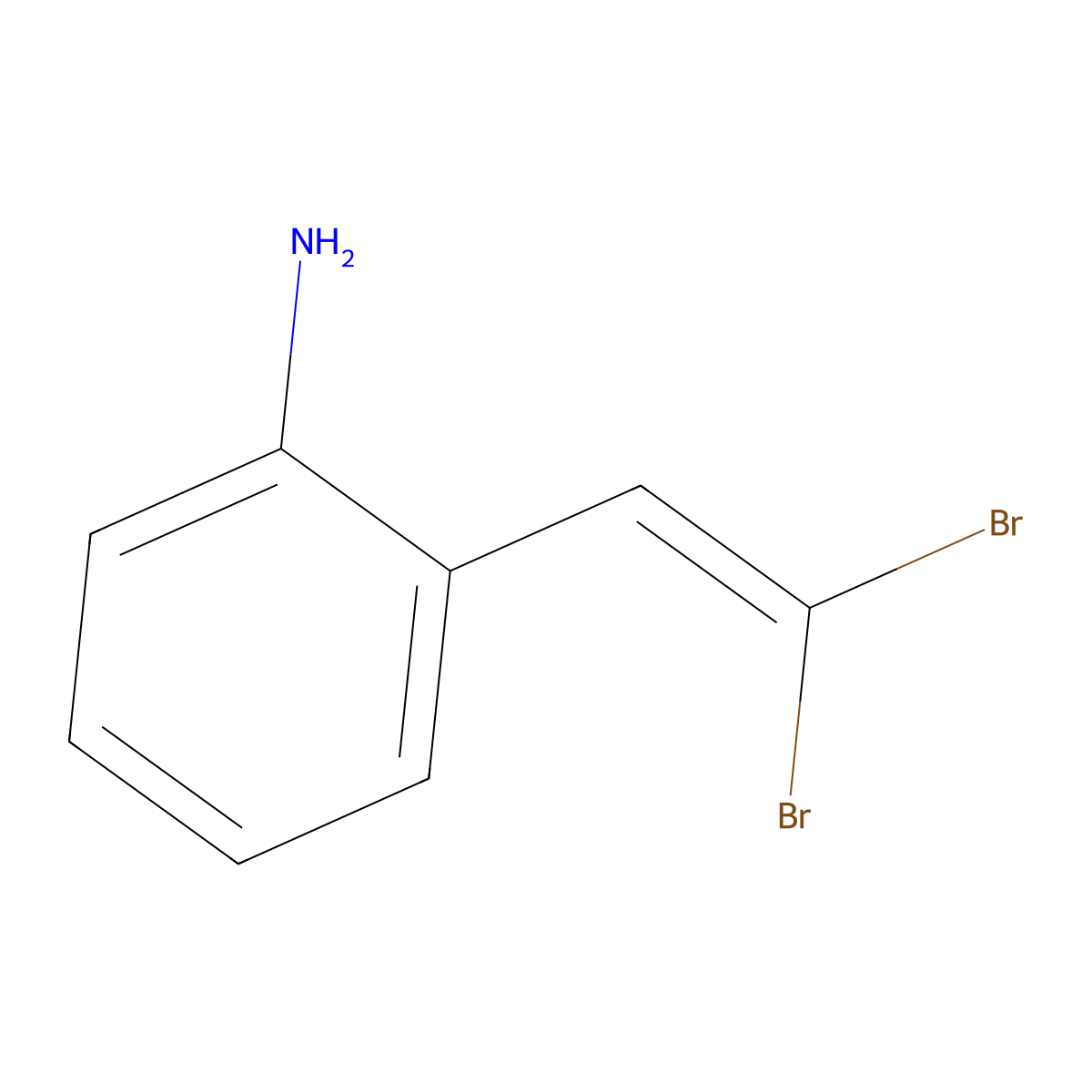 2-(2,2-Dibromo-vinyl)-phenylamine molecular structure, CAS 167558-54-5