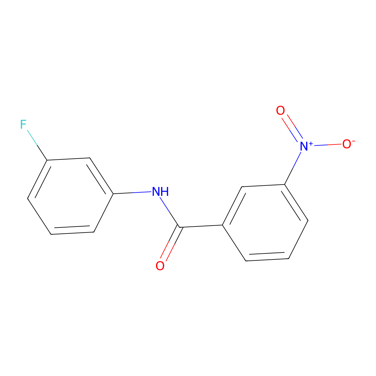 N-(3-Fluorophenyl)-3-nitrobenzamide molecular structure, CAS 167565-76-6