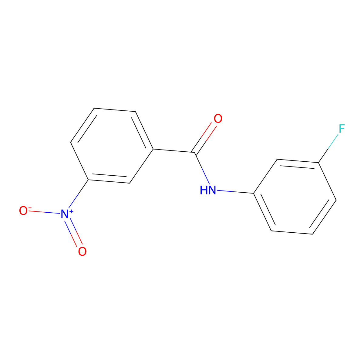 N-(3-Fluorophenyl)-3-nitrobenzamide molecular structure, CAS 167565-76-6