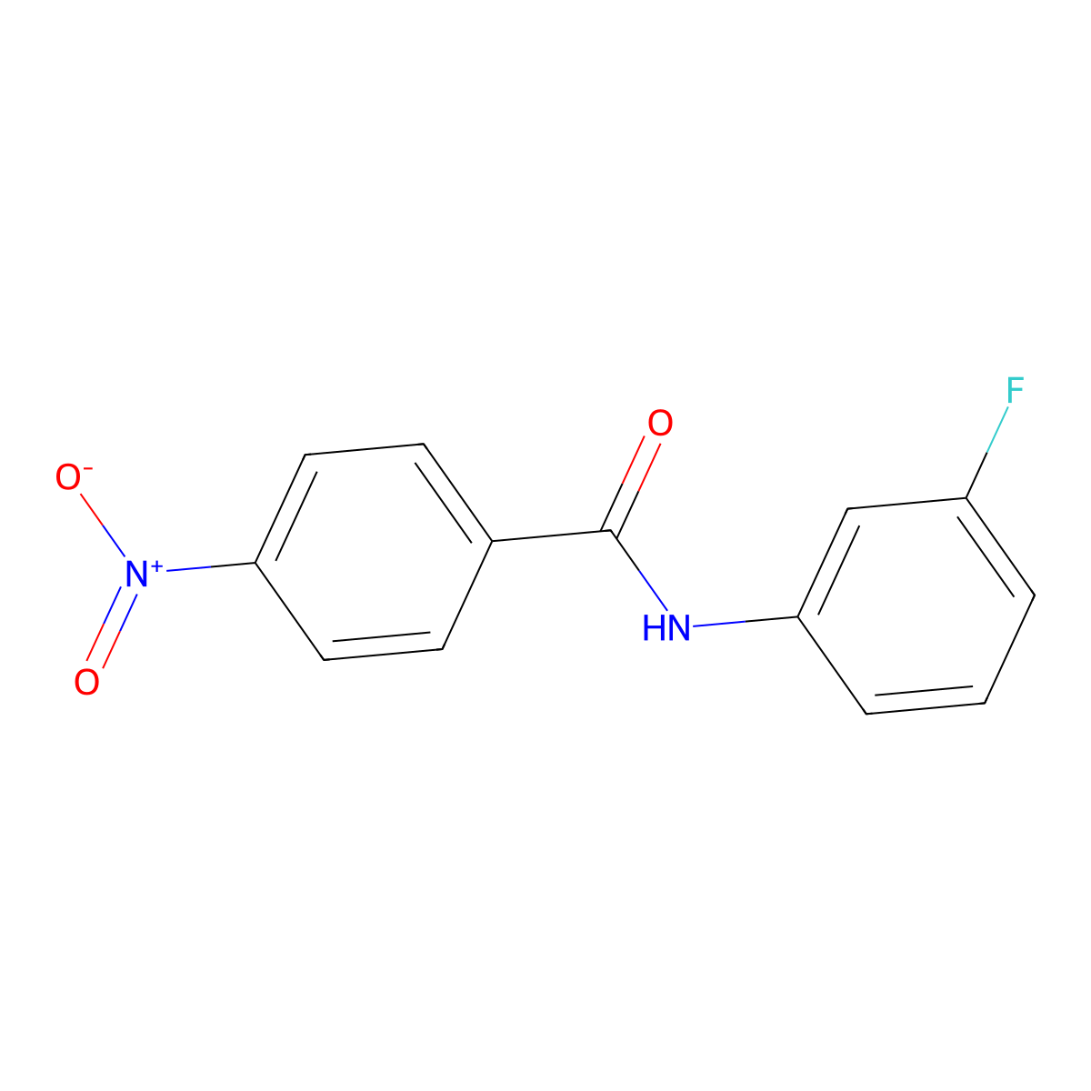 N-(3-Fluorophenyl)-4-nitrobenzamide molecular structure, CAS 167565-78-8