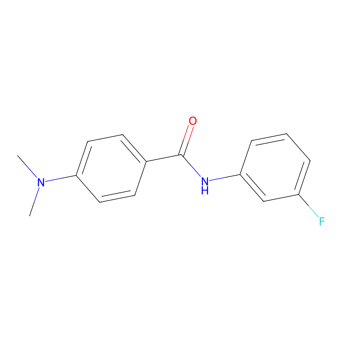4-(Dimethylamino)-N-(3-fluorophenyl)benzamide molecular structure, CAS 167565-80-2