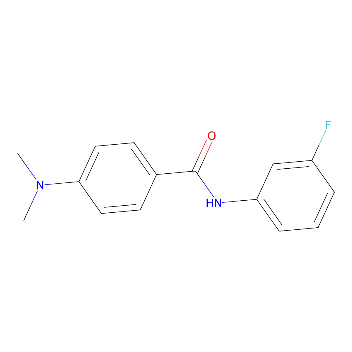 4-(Dimethylamino)-N-(3-fluorophenyl)benzamide molecular structure, CAS 167565-80-2