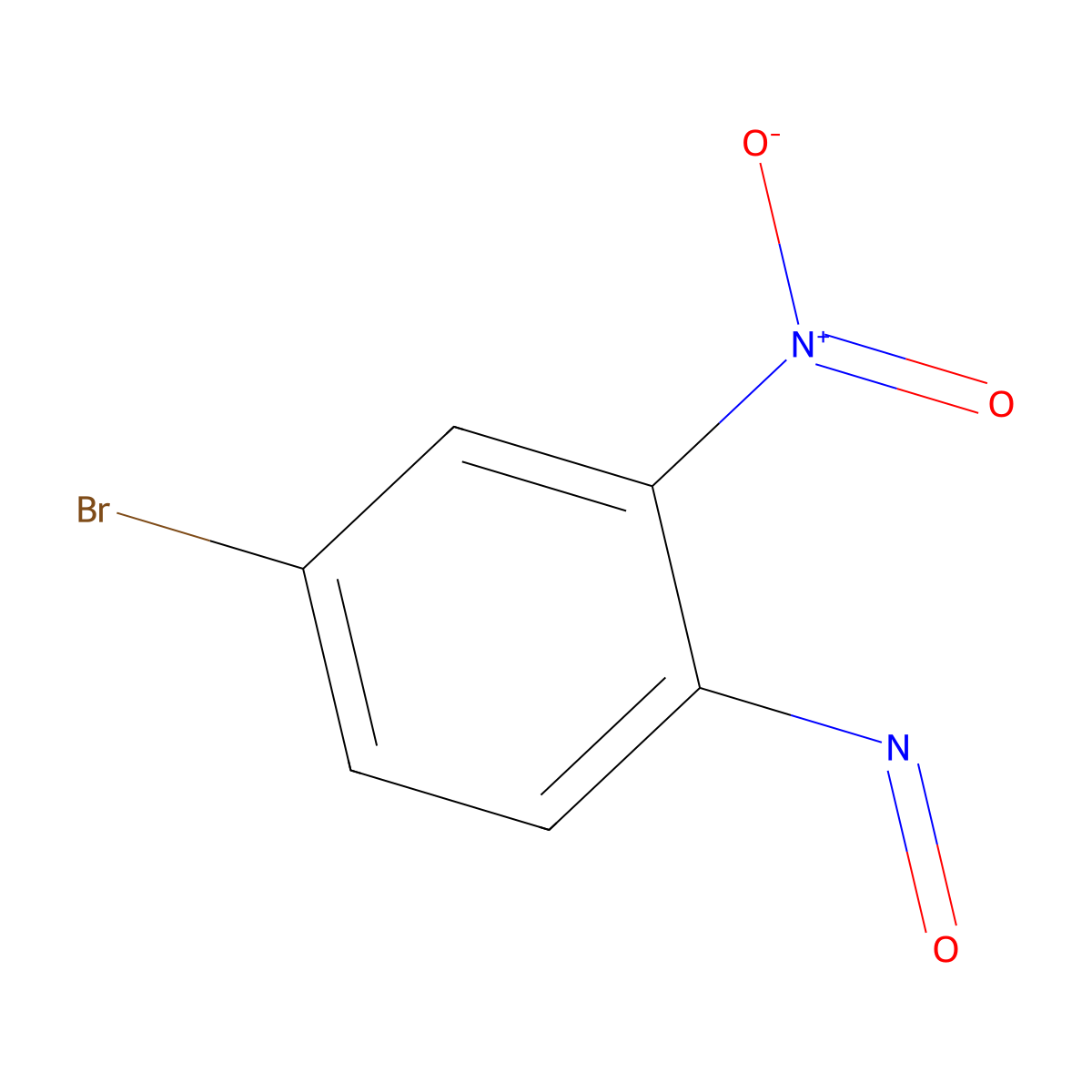 4-Bromo-2-nitro-1-nitrosobenzene molecular structure, CAS 167565-85-7