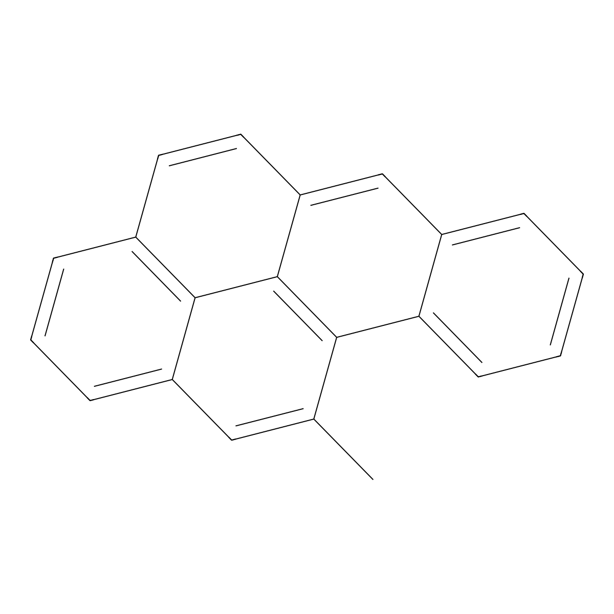 Benzo(a)pyrene, 11-methyl- molecular structure, CAS 16757-80-5
